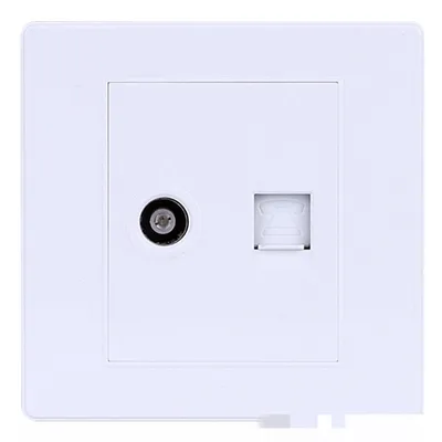 TV socket type 86 ivory white