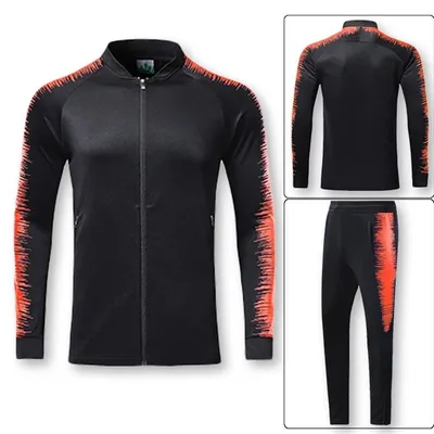Stand collar long sleeve casual running sports suit