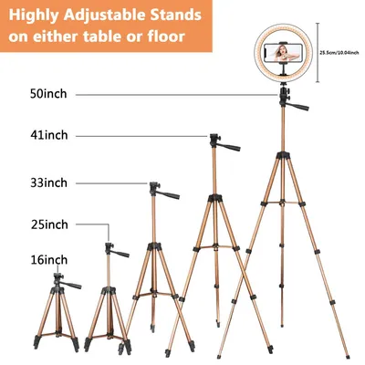 Compatible with Apple, Fill light desktop ring light tripod