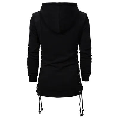 Plus Size Men's Hooded Loose Jacket