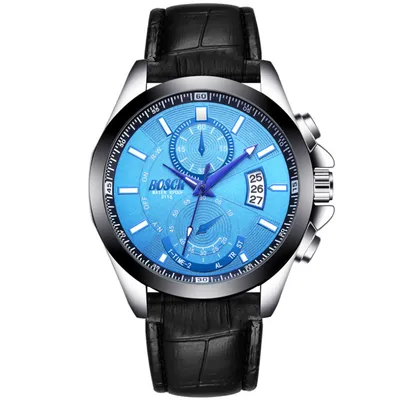 Leather blue