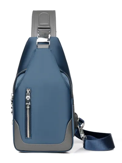 Blue with 2 zip