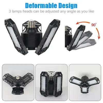 مصباح LED قابل للطي لمرآب السيارات