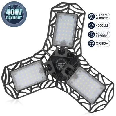 مصباح LED قابل للطي لمرآب السيارات