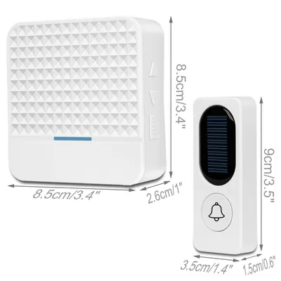 Solar-powered wireless doorbell