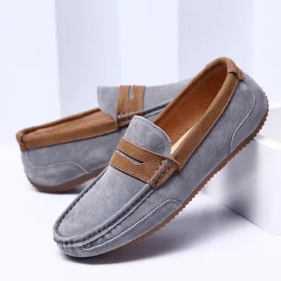 British trend casual men's shoes frosted low-top shoes