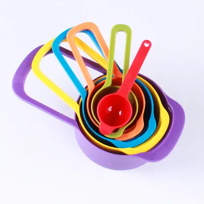 Color 6-piece plastic measuring spoon