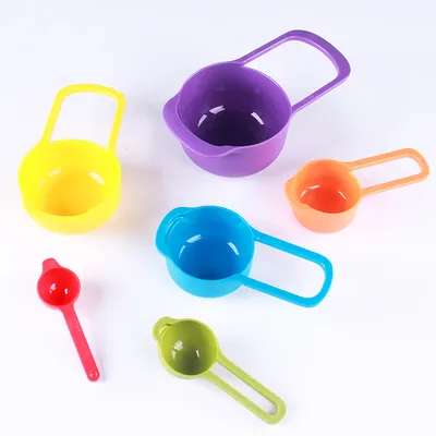 Color 6-piece plastic measuring spoon