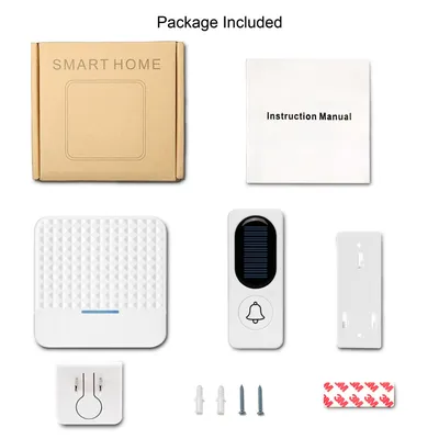 Solar-powered wireless doorbell