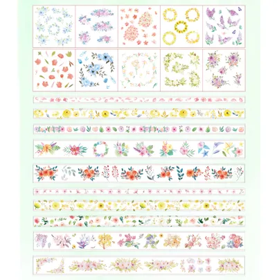 Colorful printed hand curtain
