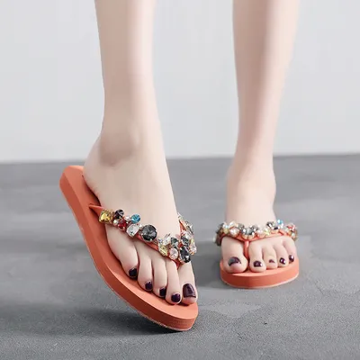 Flat-bottomed Clip-On Herringbone Rhinestone