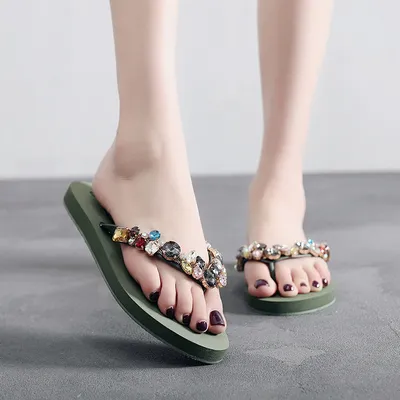 Flat-bottomed Clip-On Herringbone Rhinestone