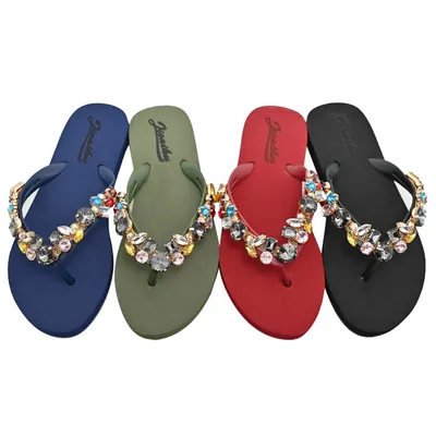 Flat-bottomed Clip-On Herringbone Rhinestone