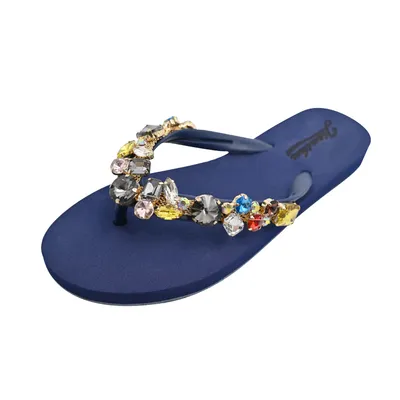 Flat-bottomed Clip-On Herringbone Rhinestone