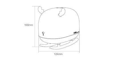 جهاز ترطيب وعلاج عطري صغير ومحمول يعمل بمنفذ USB بتصميم غزال وزلاجة
