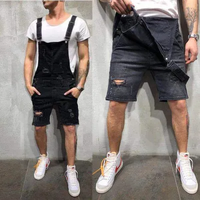 Slim and popular men's Jeans Belt pants with holes