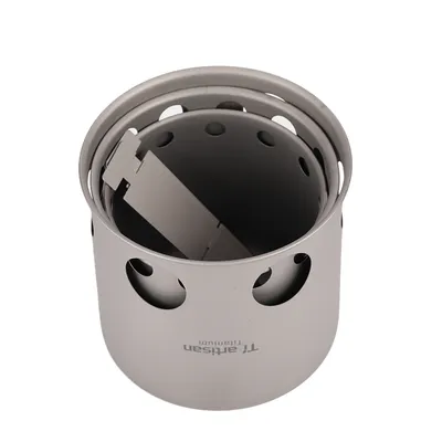 Titanium artisan pure titanium wood stove