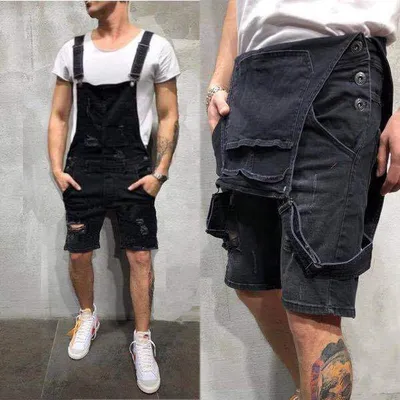 Slim and popular men's Jeans Belt pants with holes