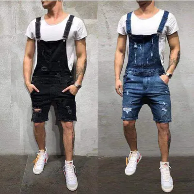 Slim and popular men's Jeans Belt pants with holes