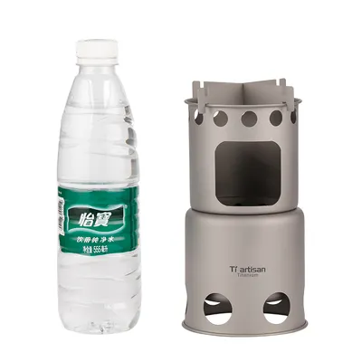 Titanium artisan pure titanium wood stove