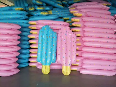 Ice cream inflatable swimming ring