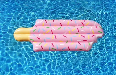 Ice cream inflatable swimming ring