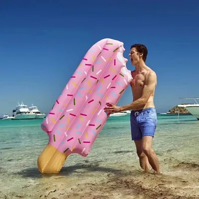 Ice cream inflatable swimming ring