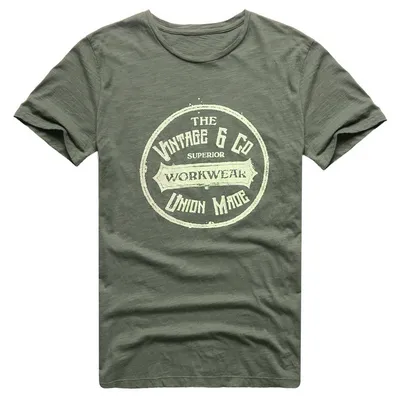 Men Printing Short Sleeve