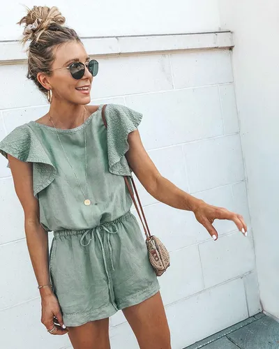 Ruffled Panel Jumpsuit