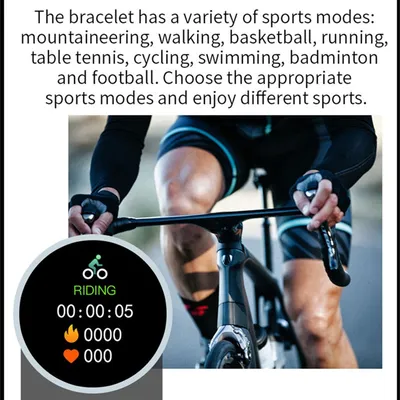 B8 + round screen smart bracelet