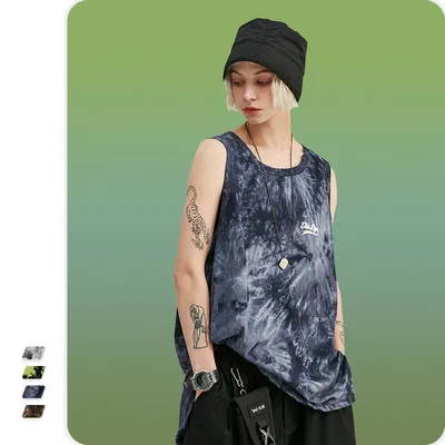 Personalized tie-dye vest for men