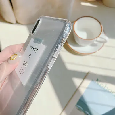 Transparent anti-fall soft phone case