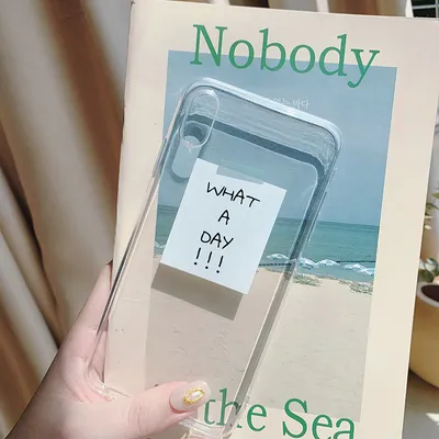 Transparent anti-fall soft phone case