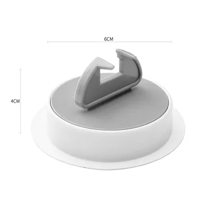 Hole-free power plug hook