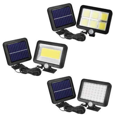 Split solar 56led induction wall light