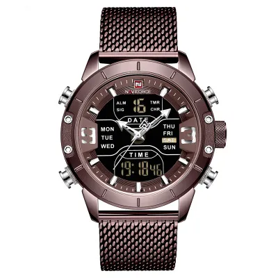 Quartz watch sports electronic dual display watch