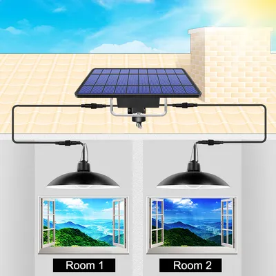 ثريا شمسية بـ 16 مصباح LED