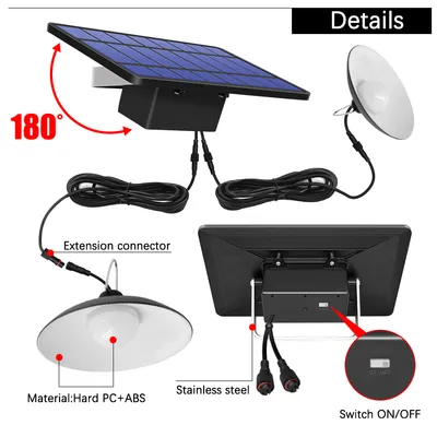 ثريا شمسية بـ 16 مصباح LED