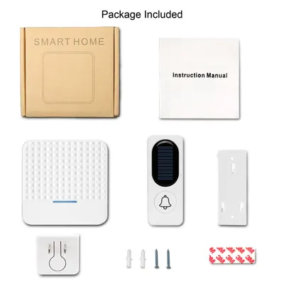 Solar-powered wireless doorbell