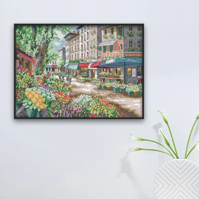 Cross stitch scenery