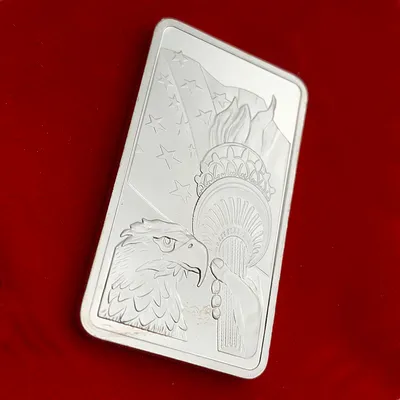 American Flying Eagle Square Silver Plated Coin Craft