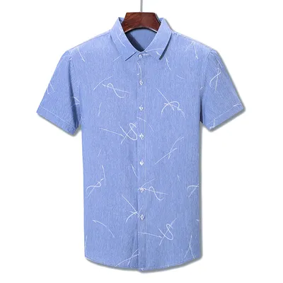Summer Short Sleeve Shirt Men's casual trend shirt