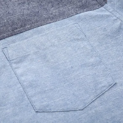 Men's long sleeve shirt with button collar