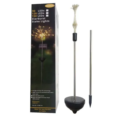 Solar firework lawn light