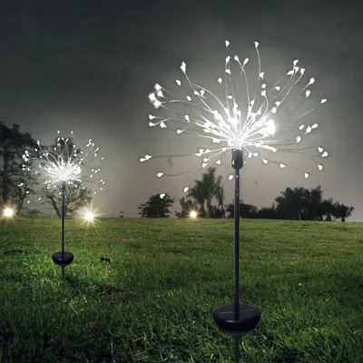 Solar firework lawn light