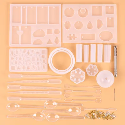 Crystal Epoxy Jewelry Accessories Set