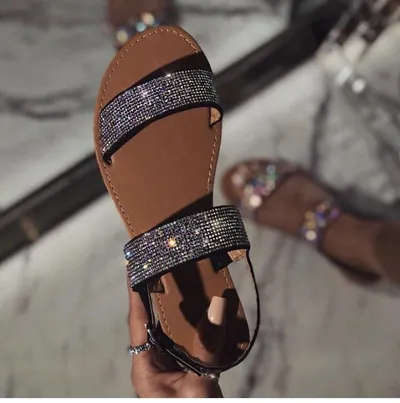 Diamond back bag slippers fashion sandals