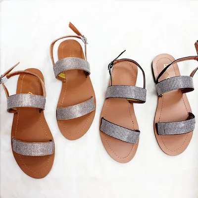 Diamond back bag slippers fashion sandals