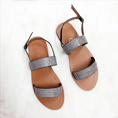 Diamond back bag slippers fashion sandals