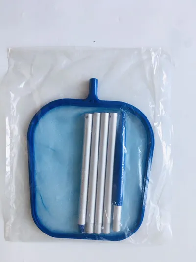 Swimming Pool Fishing Net Belt 122mm 5 Section Rod Cleaning Tool Supplies Set